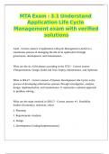MTA Exam - 3&period;1 Understand Application Life Cycle Management exam with verified solutions