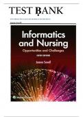 FULL Informatics and nursing opportunities and challenges 6th edition sewell|| Newest Edition 2025 Instant Pdf Download. with Questions and Answers) LATEST ||Best Questions and Answers||Verified by experts