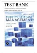 FULL Test Bank for Modern Database Management, 13th Edition, Jeff Hoffer, Ramesh Venkataraman, Complete Chapters 1 - 14, Updated Newest Version|| Newest Edition 2025 Instant Pdf Download. with Questions and Answers) LATEST ||Best Questions and Answers||Ve