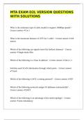 MTA EXAM D2L VERSION QUESTIONS WITH SOLUTIONS 