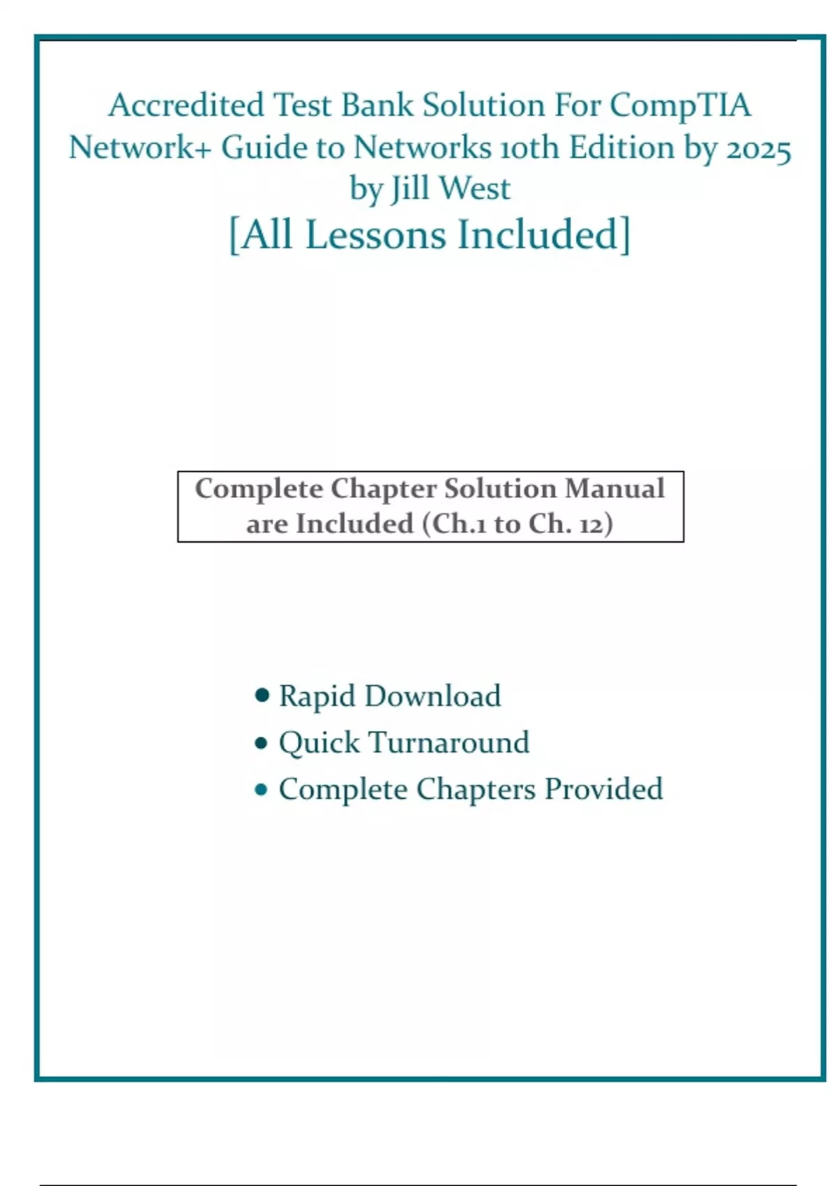 CompTIA Network+ Guide to Networks 10th Edition by 2025 by Jill West ...