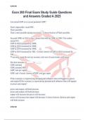Econ 200 Final Exam Study Guide Questions and Answers Graded A 2025