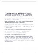 (AD) AVIATION MACHINIST MATE WEEK 2 QUESTIONS AND ANSWERS