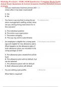 Workday Pro Exam - HCM &lpar; HCM Questions&rpar; &sol; Complete Study Guide &sol; Actual Exam Questions & Correct Answers &lpar;Verified Detailed Answers&rpar; A Grade
