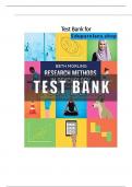 Test Bank For Research Methods in Psychology Evaluating a World of Information 3rd Edition by Beth Morling&period;
