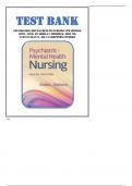 Test Bank for Psychiatric-Mental Health Nursing 9th Edition &lpar;LWW&comma; 2022&rpar; by Sheila L&period;Videbeck&comma; Isbn no&semi; 9781975184773&comma; All 24 Chapters Covered