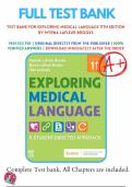 Test Bank for Exploring Medical Language &vert; Chapters 1&ndash;16 &vert; 11th Edition &lpar;Myrna LaFleur Brooks&rpar; &vert; A&plus; Rated