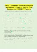 Qualys Bundled Exam Questions WITH  CORRECT Answers