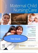 Test Bank for Maternal&ndash;Child Nursing Care&comma; 7th Edition by Perry&comma; Hockenberry & Cashion &ndash; All Chapters &lpar;1&ndash;50&rpar; &vert; Verified & Updated &lpar;ISBN 9780323776714&rpar;