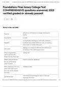Foundations Final Jersey College Test COMPREHENSIVE questions answered&comma; 2025 verified graded A&plus; already passed&excl;