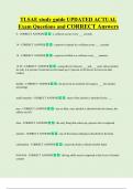 TLSAE study guide UPDATED ACTUAL    Exam Questions and CORRECT Answers