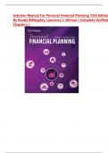 Solution Manual for Personal Financial Planning 15th Edition by Randy Billingsley&comma; Lawrence J&period; Gitman &vert; Complete Verified Chapter's &vert;