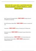 NURS 5432 FNP 1 exam 2025 &vert; &lpar; QUESTIONS AND WELL  DETAILED ANSWERS&rpar; &vert; ALREADY GRADED A&plus; &vert; LATEST  UPDATE 2025&sol;26