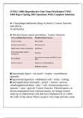 &lpar;VNSG 1409&rpar; Reproductive Unit Notes&sol;Worksheet VNSG 1409 Repro Spring 2025 Questions With Complete Solutions