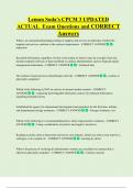 Lemon Soda's CPCM 3 UPDATED   ACTUAL  Exam Questions and CORRECT  Answers 