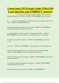 Lemon Soda CPCM Study Guide UPDATED     Exam Questions and CORRECT Answers