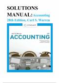 Solution Manual for Accounting 28th Edition by Carl S&period; Warren&comma; Christine Jonick&comma; and Jennifer Schneider