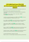 CPCM 000 Final Exam UPDATED   ACTUAL Exam Questions and CORRECT  Ans