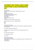 SKYWEST ERJ TASKS AND FLOWS QUESTIONS & SOLUTIONS&lpar;RATED A&plus;&rpar;