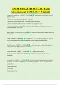 CPCM Exam UPDATED ACTUAL  Exam  Questions and CORRECT Answers 