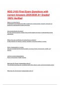 NSG 3103 Final Exam Questions with correct Answers 2025&sol;2026 A&plus; Graded 100&percnt; Verified