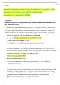 NURS 6670 &ndash; Maternity Practice HESI Exam &ndash; 100&percnt; Correct and Verified Questions and Answers &vert; Updated for 2025&sol;2026