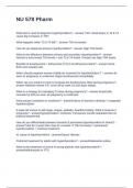 NU 578 Pharm Questions and Answers 100&percnt; Correct