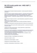 NU 578 study guide test AND UNIT 2 COMBINED Questions with Correct Answers