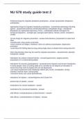 NU 578 study guide test 2 Questions with Complete Solutions