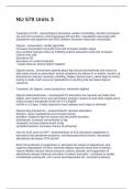 NU 578 Units 3 Questions and Answers 2025