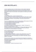 USA NU 578 unit 1 Questions and Answers 2025