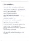 USA NU578 Exam 3