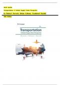 Test Bank for Transportation A Global Supply Chain Perspective&comma; 10th Edition Robert A&period; NovackBrian GibsonYoshinori Suzuki ISBN&semi;9780357908549 All Chapters Fully Covered &vert;&vert;NEWEST VERSION&vert;&vert;&period;