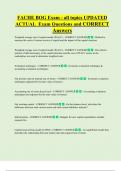 FACHE BOG Exam - all topics UPDATED  ACTUAL  Exam Questions and CORRECT  Answers 