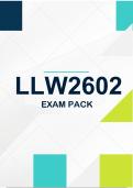 LLW2602 Exam Pack 2026