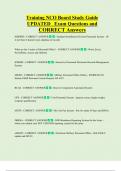 Training NCO Board Study Guide  UPDATED   Exam Questions and  CORRECT Answers 