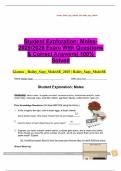 Student Exploration&colon; Moles- 2025&sol;2026 Exam With Questions & Correct Answers&vert; 100&percnt; Solved