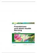 TEST BANK FOR Foundations and Adult Health Nursing 8th Edition by Kim Cooper&comma; Kelly Gosnell ISBN&colon;978-0323484374 100&percnt;  COMLETE GUIDE FOR A&plus; GRADE ASSURED&excl;&excl;