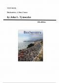 Test Bank for  Biochemistry-A Short Course&comma; 4th Edition &lpar;Tymoczko&comma; 2019&rpar;&comma; Chapter 1-41 &vert; All Chapters