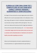 FLORIDA ALF CORE FINAL EXAM TEST &vert; COMPLETE 2025 ACTUAL EXAM WITH CORRECT VERIFIED ANSWERS &vert; GUARANTEED A&plus; EXAM EXCELLENCE