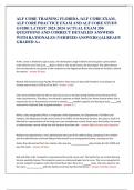 ALF CORE TRAINING FLORIDA &sol;ALF CORE EXAM&comma; ALF CORE PRACTICE EXAM AND ALF CORE STUDY GUIDE LATEST 2023-2024 ACTUAL EXAM 350 QUESTIONS AND CORRECT DETAILED ANSWERS WITH RATIONALES &lpar;VERIFIED ANSWERS&rpar; &vert;ALREADY GRADED A&plus;