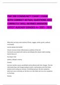 PNR 208 COMMUNITY EXAM 1 EXAM WITH CORRECT ACTUAL QUESTIONS AND CORRECTLY WELL DEFINED ANSWERS LATEST ALREADY GRADED A&plus; 2025 - 2026