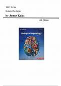 Test Bank for Biological Psychology 14th Edition &lpar;James Kalat&comma; 2023&rpar;&comma; Chapter 1-15 &vert; All Chapters  