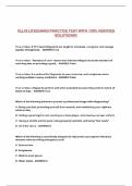 ELLIS LIFEGUARD PRACTICE TEST WITH 100&percnt; VERIFIED SOLUTIONS&excl;&excl;