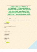 NR224&sol;NR224&colon; STERILE TECHNIQUE &sol; COMPREHENSIVE EXPERT STRATEGIES&comma; REVIEW OF KEY QUIZZES&comma; AND PRACTICE QUESTIONS FOR GUARANTEED SUCCESS &sol; NEWEST 2025&sol;2026&period; 