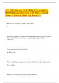 SOS MECHANIC CERTIFICATE -ENGINE REPAIR Exam Questions with 100&percnt; Correct Answers Latest Update Top Rated A&plus;&period;pdf