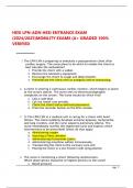 HESI LPN-ADN Entrance & Mobility Exams &ndash; Verified Questions and Answers &vert; 2024&ndash;2025 A&plus; Graded Study Set