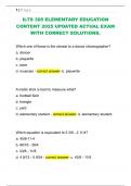 ILTS 305 ELEMENTARY EDUCATION  CONTENT 2025 UPDATED ACTUAL EXAM  WITH CORRECT SOLUTIONS&period; 