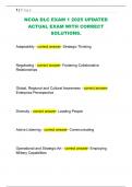NCOA DLC EXAM 1 2025 UPDATED  ACTUAL EXAM WITH CORRECT  SOLUTIONS&period;