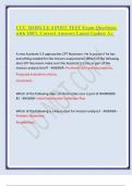 CCC MODULE 4 POST TEST Exam Questions with 100&percnt; Correct Answers Latest Update A&plus;